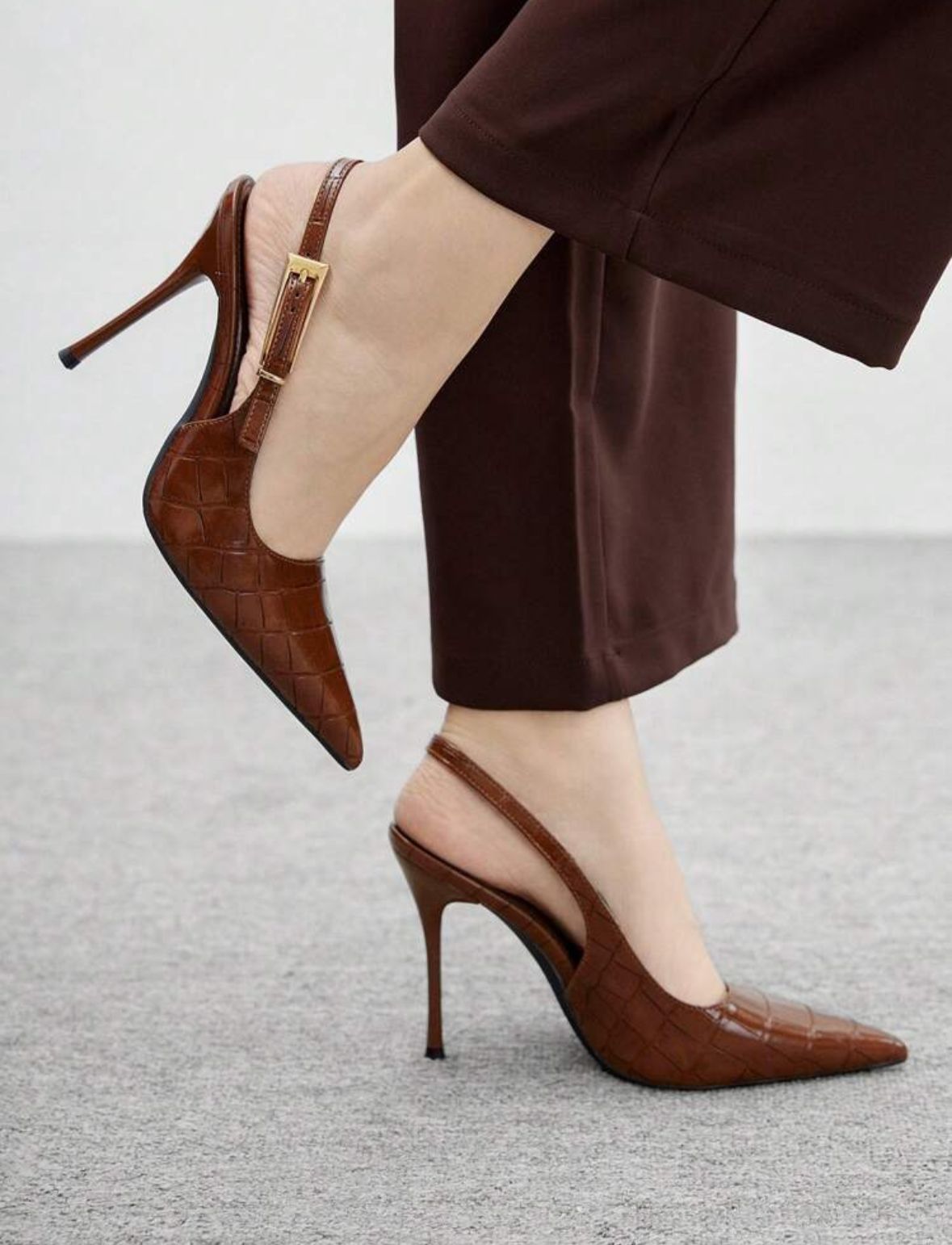 Stylish Sexy French Charm Backless Pointed Toe Party/Date Heels