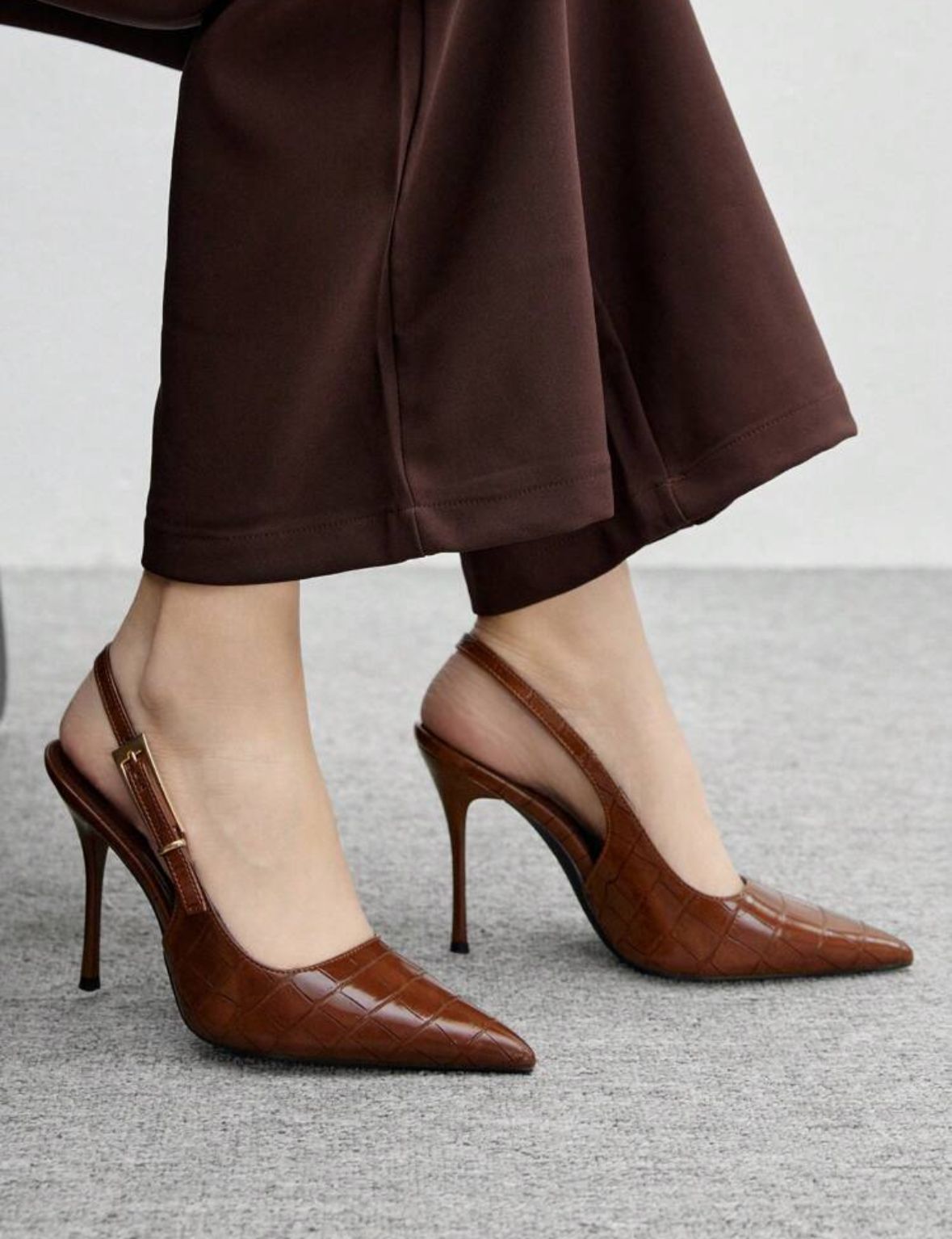 Stylish Sexy French Charm Backless Pointed Toe Party/Date Heels