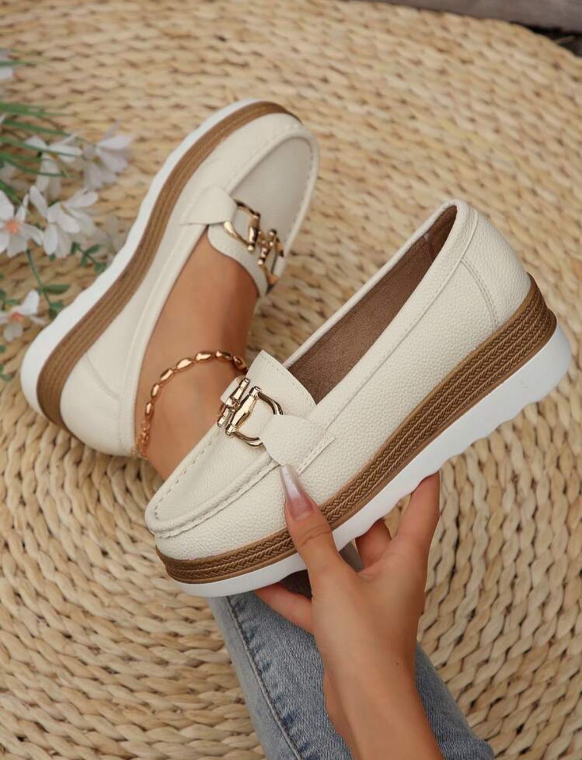 Comfortable Thick-Soled Slip-On Rocking Shoes