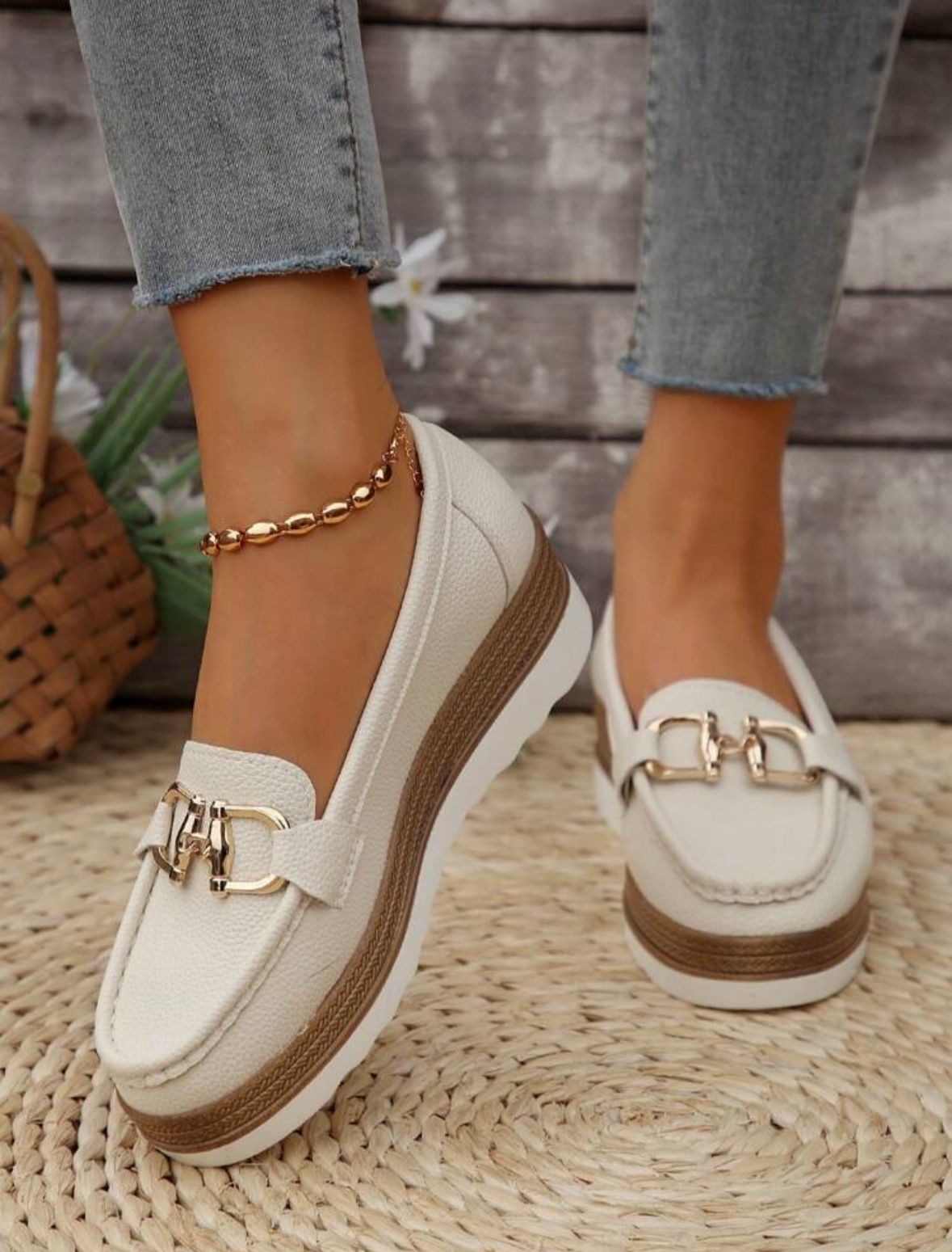 Comfortable Thick-Soled Slip-On Rocking Shoes