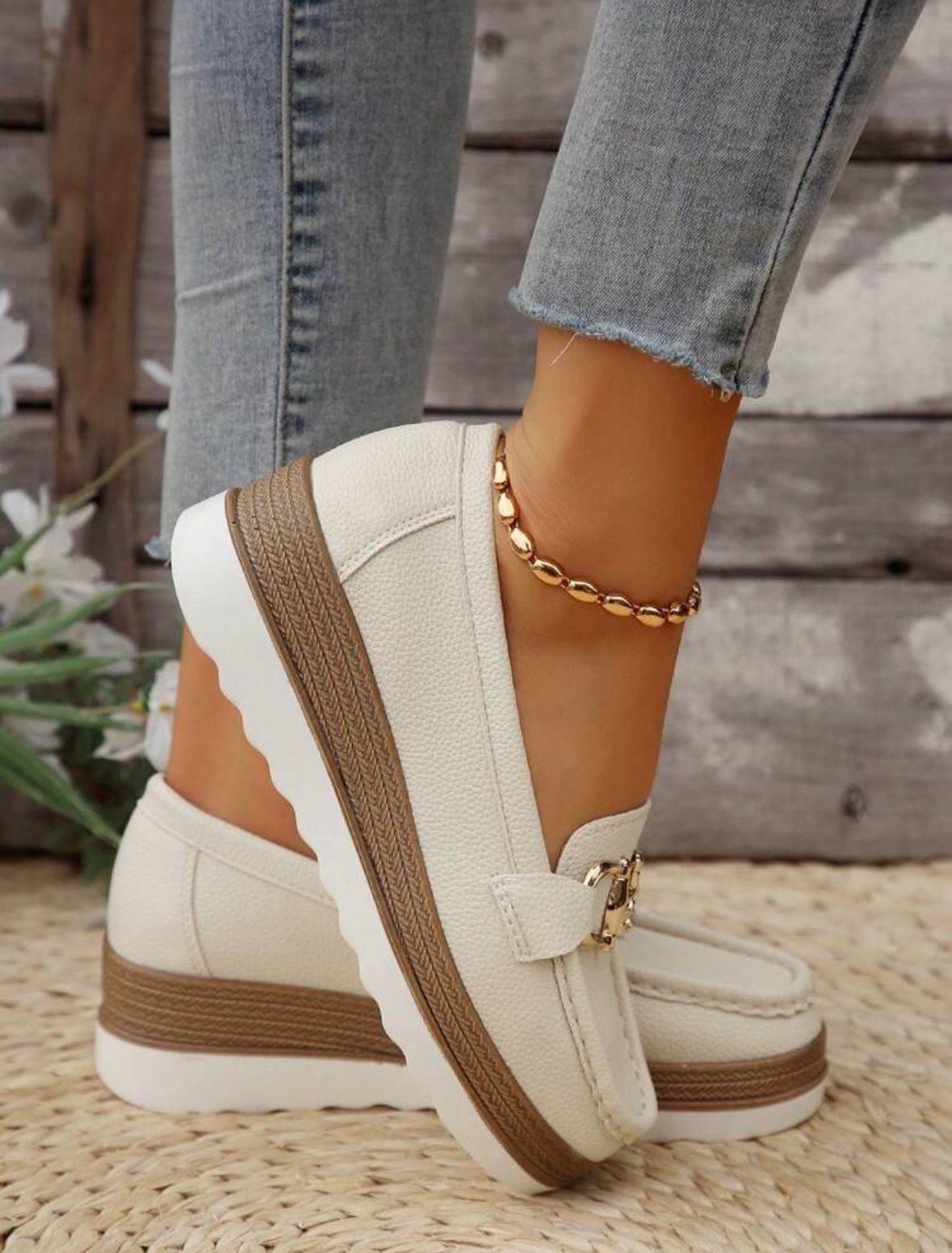 Comfortable Thick-Soled Slip-On Rocking Shoes