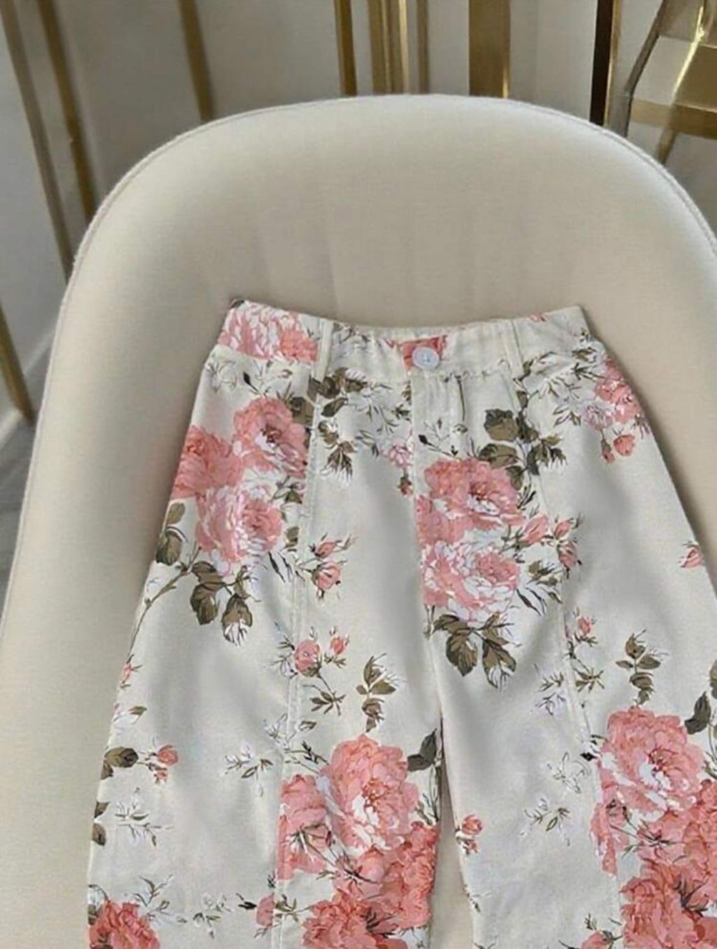 Fashionby AQ Women’s Elegant Floral Print Office Pants
