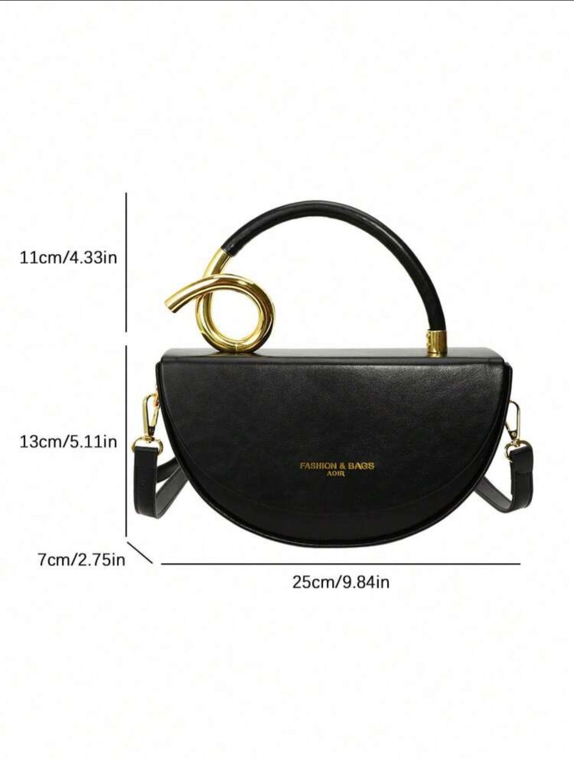 AQ Design Women's Handbag, Fashionable Retro High-Quality Textured Messenger Bag,