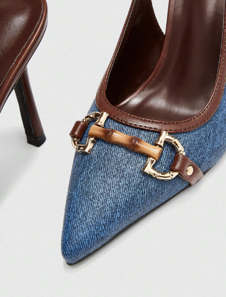 Stylish Sexy French Charm Backless Pointed Toe Party/Date Heels