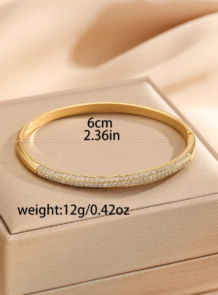 Zircon Geometric Round Shaped Operable Bracelet For Women
